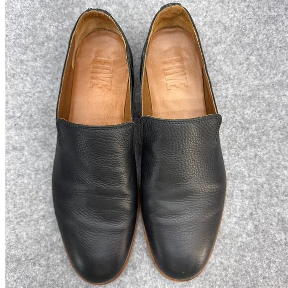 Frye Chris Venetian Black Oiled Vintage Leather Slip-On Loafers Men 9.5D main image 7